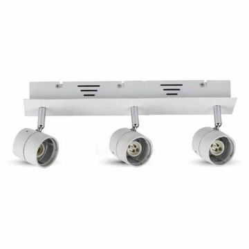 3*GU10 Plafond monter réglable V-TAC Track Light métal Corp Blanc VT-790 - SKU 3619 3*GU10 Plafond monter réglable V-TAC Track Light métal Corp Blanc VT-790 - SKU 3619
