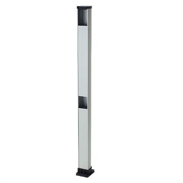 FAAC 401035 Double colonne haute en aluminium pour photocellules XP20-XP30 et sélecteur de hauteur 100cm