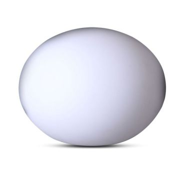 V-TAC VT-7801 ovale-balle de jardin led 1W rgb Ø20cm batterie rechargeable et télécommande IP67 - sku 40141
