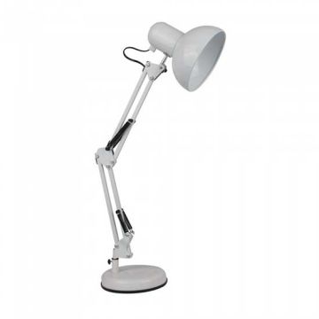 V-TAC VT-7512 Lampe de table design support métallique réglable support E27 blanc - sku 40351 V-TAC VT-7512 Lampe de table design support métallique réglable support E27 blanc - sku 40351