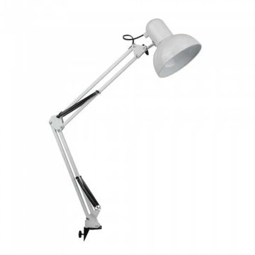 V-TAC VT-7513 Lampe de table design support métallique réglable support E27 blanc - sku 40371 V-TAC VT-7513 Lampe de table design support métallique réglable support E27 blanc - sku 40371