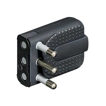 Bticino S2466TGE Fiche de coin volant, peu encombrante, 250 V Bticino S2466TGE Fiche de coin volant, peu encombrante, 250 V