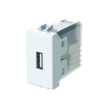 Prise d'alimentation USB 5V 2.1A module unique pour Bticino Matix corps blanc 4Box 4B.AM.USB Prise d'alimentation USB 5V 2.1A module unique pour Bticino Matix corps blanc 4Box 4B.AM.USB