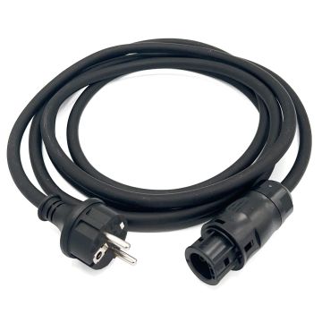 Câble de connexion micro-onduleur 5 m avec connecteur BETTERI et fiche schuko pour système photovoltaïque sku 11739
