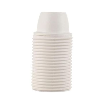 Douille de lampe E14 couleur blanc BI en plastique filetée Fanton 62812