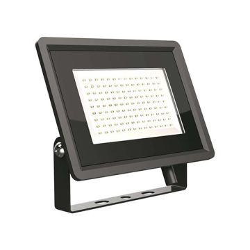 V-TAC VT-49104 Projecteur LED 100W SMD 87LM/W 110° blanc naturel 4000K slim noir aluminium IP65 - SKU 6722