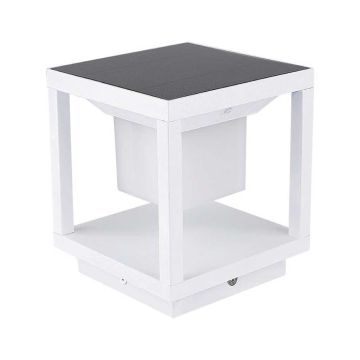 V-TAC 2W carré extérieur led solaire avec capteur de mouvement au sol pir couleur blanc 3000k IP65 sku 6806