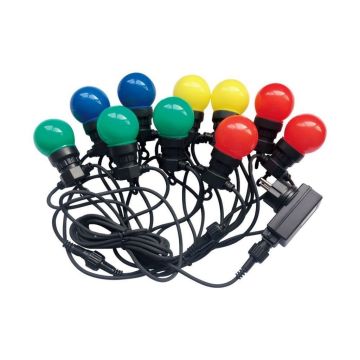 V-TAC VT-71020 Ampoule led guirlande lumineuse chaîne 0,5W rgb connectable PIN 10M avec ampoule eu prise - sku 7438
