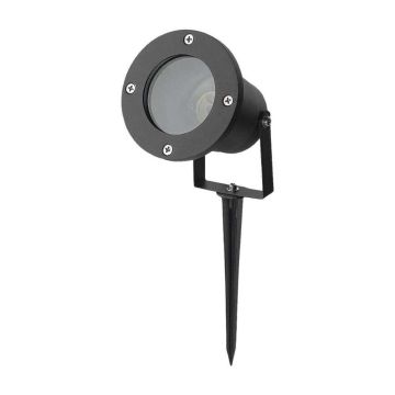 V-TAC VT-7701 Piquet de jardin à LED avec douille GU10 en aluminium réglable couleur noire IP65 - 7571