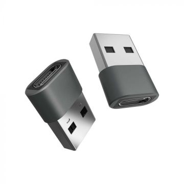 V-TAC VT-5319 Adaptateur USB Type-C vers USB-A Couleur Gris TYPE-C/USB - 7745 V-TAC VT-5319 Adaptateur USB Type-C vers USB-A Couleur Gris TYPE-C/USB - 7745
