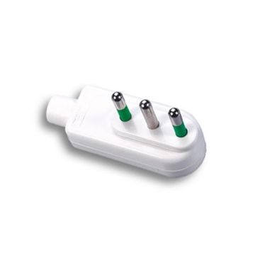 Fiche plate blanc 90° S11 démontable italienne std. 2P+E 10A abaissé Fanton 80030 Fiche plate blanc 90° S11 démontable italienne std. 2P+E 10A abaissé Fanton 80030