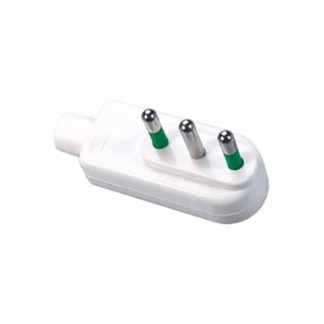 Fiche plate blanc italienne std. 2P+E 16A Fanton 80040 Fiche plate blanc italienne std. 2P+E 16A Fanton 80040
