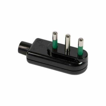 Fiche plate noire italienne std. 2P+E 16A Fanton 80041 Fiche plate noire italienne std. 2P+E 16A Fanton 80041