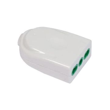 Prise bipolaire droite amovible Fanton 16 A P17/11 – 82570‑E, corps blanc – Matériau thermoplastique