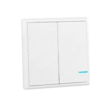 V-TAC Smart Home VT-5132 Commutateur sans fil à 2 boutons blanc IP54 - sku 8461