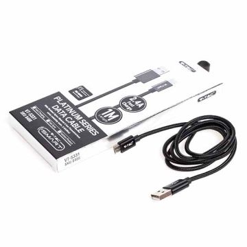 V-TAC VT-5331 câble de données 1M Micro USB Nylon Noir Platinum series - sku 8488 V-TAC VT-5331 câble de données 1M Micro USB Nylon Noir Platinum series - sku 8488