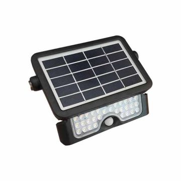 V-TAC VT-777-5 5W projecteur LED avec panneau solaire et sensor slim corps noir IP65 blanc neutre 4000K - sku 8547 V-TAC VT-777-5 5W projecteur LED avec panneau solaire et sensor slim corps noir IP65 blanc neutre 4000K - sku 8547