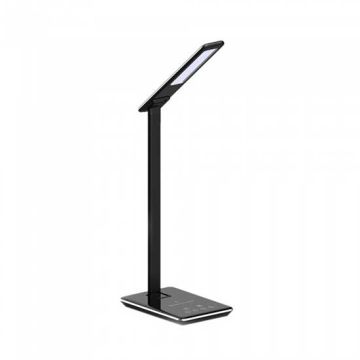 V-TAC VT-7405 Lampe table LED 5W touch changement de couleur 3in1 dimmable avec wireless charging corps noir - SKU 8600 V-TAC VT-7405 Lampe table LED 5W touch changement de couleur 3in1 dimmable avec wireless charging corps noir - SKU 8600