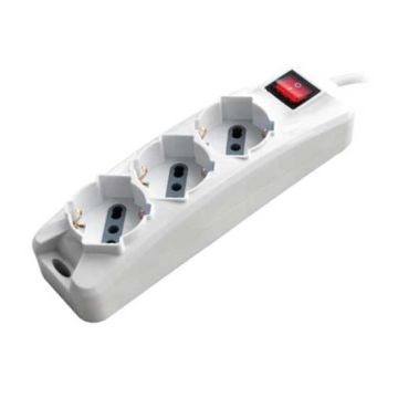 V-TAC Rallonge électrique Multiprise 3 x Schuko 10/16A 3500W câble 1,5m avec interrupteur on/off - sku 8710 V-TAC Rallonge électrique Multiprise 3 x Schuko 10/16A 3500W câble 1,5m avec interrupteur on/off - sku 8710