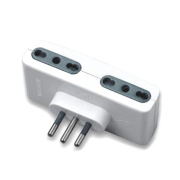V-TAC Adaptateur multiple électrique 4 prises 10/16A 2P+T norme italienne - sku 8726 V-TAC Adaptateur multiple électrique 4 prises 10/16A 2P+T norme italienne - sku 8726