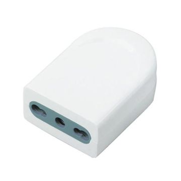V-TAC Prise électrique 10/16A bypass 2P+T norme italienne bornes à vis PC Blanc - sku 8728 V-TAC Prise électrique 10/16A bypass 2P+T norme italienne bornes à vis PC Blanc - sku 8728