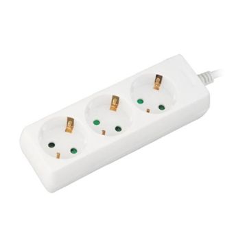 V-TAC VT-1103-3 Rallonge électrique Multiprise 3 x Schuko 16A EU standard 3680W câble 3m - sku 8755