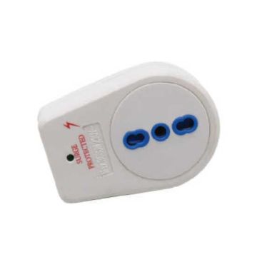 V-TAC Adaptateur électrique 1 prises 10/16A norme italienne avec limiteur de surtension - sku 8832