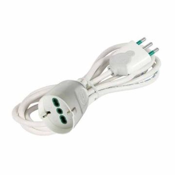 Cordon de brassage linéaire 3m Prise italienne std. 2P+E 16A italien-double-taille/allemand std. 2P+E 16A Fanton 92650
