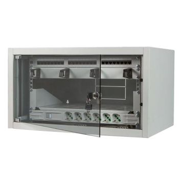 Kit complet armoire rack 19 "6U 400mm 24 utilisateurs Cat5e sur mur couleur gris Fanton 99902-01 Kit complet armoire rack 19 "6U 400mm 24 utilisateurs Cat5e sur mur couleur gris Fanton 99902-01