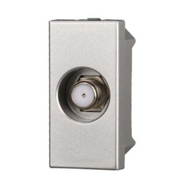Prise télévision TV satellite type-F à vis compatible Bticino Axolute couleur tech Ettroit AG2252