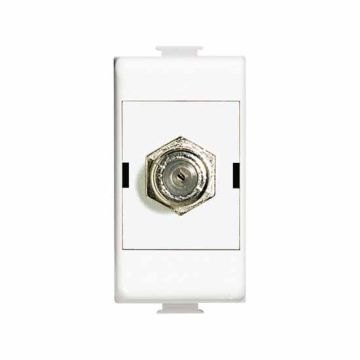TV Jack Type F TV SAT connecteur coaxial 75Ω Bticino Matix AM5173DF TV Jack Type F TV SAT connecteur coaxial 75Ω Bticino Matix AM5173DF