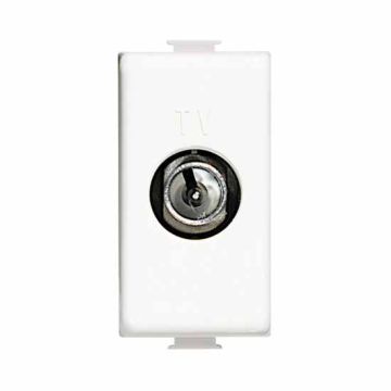 Prise par connecteur coaxial TV mâle Bticino Matix AM5173P Prise par connecteur coaxial TV mâle Bticino Matix AM5173P