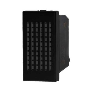Sonnerie de bronze 6A 230V compatible Bticino Axolute couleur noir Ettroit AN1601