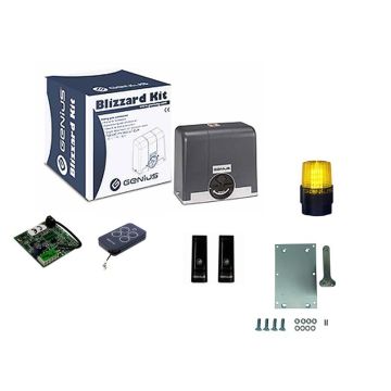 Kit automatisme portail coulissant BLIZZARD 900kg moteur FAAC GENIUS