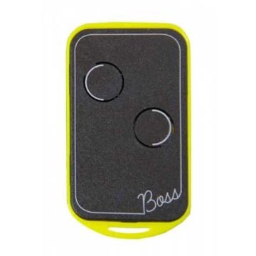 Emetteur 2 canaux avec disposition pour le quartz auto-apprentissage automatisation de portail Nologo BOSS-QC2-Y - Jaune