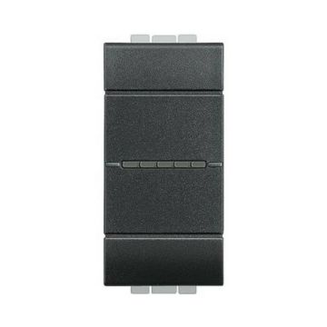 Interruttore Bticino Livinglight ax 1P 10A 1m antracite - L4051N Interruttore Bticino Livinglight ax 1P 10A 1m antracite - L4051N