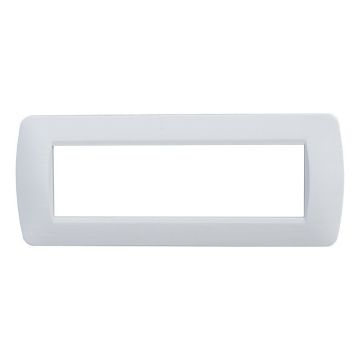 ETTROIT Assiette 7 places Blanc Satiné Compatible Bticino Living Light 7p LN85701