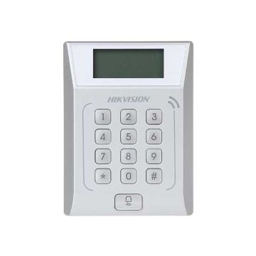 Hikvision DS-K1T802E Terminal de contrôle d'accès 12V DC avec LCD lecteur RFID standard Unique EM ip20 Hikvision DS-K1T802E Terminal de contrôle d'accès 12V DC avec LCD lecteur RFID standard Unique EM ip20