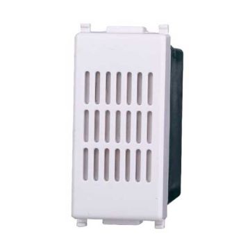 Sonnerie de bronze 6A 230V compatible Vimar Plana couleur blanc Ettroit EV1601