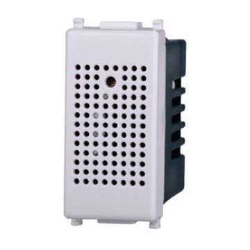 Commutateur avec capteur de détection acoustique compatible Vimar Plana couleur blanc Ettroit EV1701