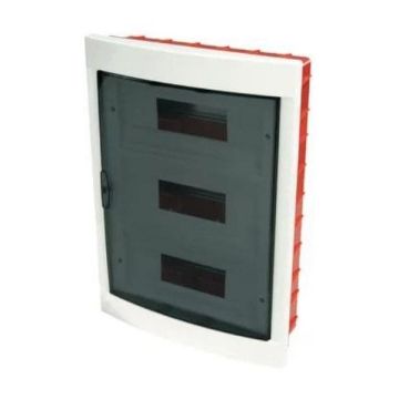 Tableau d'encastrement 36 modules avec cadre blanc et porte fumée 335x510x85mm IP40 FAEG - FG14336 Tableau d'encastrement 36 modules avec cadre blanc et porte fumée 335x510x85mm IP40 FAEG - FG14336