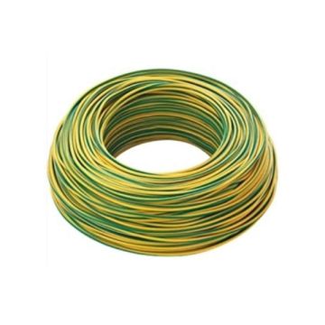 Câble électrique unipolaire CPR FS17 450/750 1X2,5mm² jaune/vert - écheveau 100m Câble électrique unipolaire CPR FS17 450/750 1X2,5mm² jaune/vert - écheveau 100m