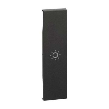 Couvrir Bticino Living Now avec le symbole de lumière 1M noir KG01A Couvrir Bticino Living Now avec le symbole de lumière 1M noir KG01A