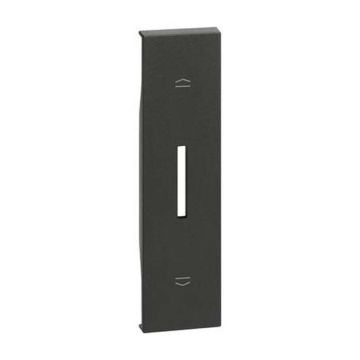Couvrir Bticino Living Now pour Switcher de Contrôle des Volets roulants Noir KG06