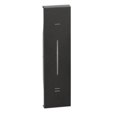 Couvercle éclairable BTicino Living Now pour interrupteur/variateur 1 module - noir KG33 Couvercle éclairable BTicino Living Now pour interrupteur/variateur 1 module - noir KG33
