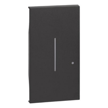 Couvercle BTicino Living Now éclairé pour interrupteur/variateur connecté 2 modules - noir KG33M2 Couvercle BTicino Living Now éclairé pour interrupteur/variateur connecté 2 modules - noir KG33M2