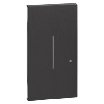 Couvercle éclairé BTicino Living Now pour le contrôle de la lumière sans fil 2 modules - noir KG42M2 Couvercle éclairé BTicino Living Now pour le contrôle de la lumière sans fil 2 modules - noir KG42M2