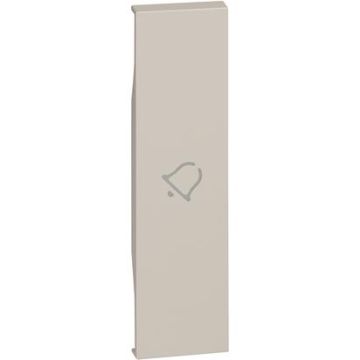 Couverture eclairè BTicino Living Now avec symbole de cloche - sable KM01D Couverture eclairè BTicino Living Now avec symbole de cloche - sable KM01D
