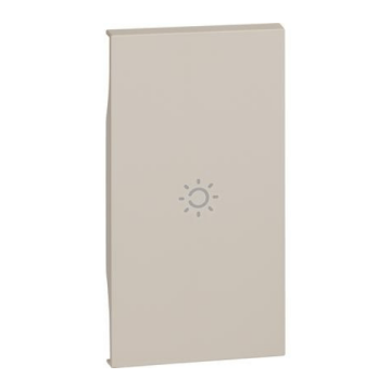 Couvercle eclairè BTicino Living Now avec symbole lumineux 2 modules - sable KM01M2A Couvercle eclairè BTicino Living Now avec symbole lumineux 2 modules - sable KM01M2A