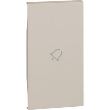 Couvercle éclairable BTicino Living Now avec symbole de cloche sable 2 modules - sable KM01M2D Couvercle éclairable BTicino Living Now avec symbole de cloche sable 2 modules - sable KM01M2D